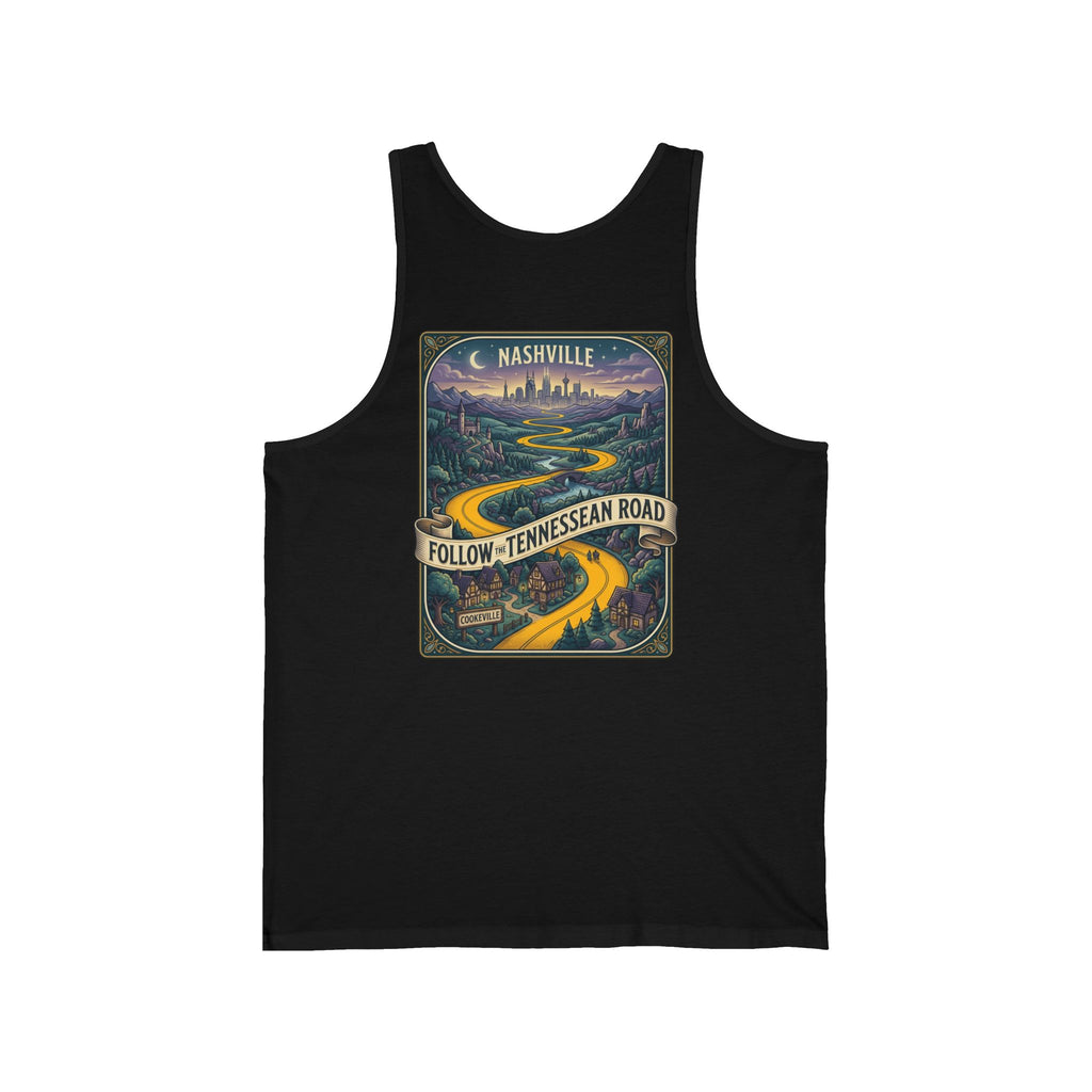 Follow the Tennessean Road Tank Top | Nashville Music Roadtrip Graphic